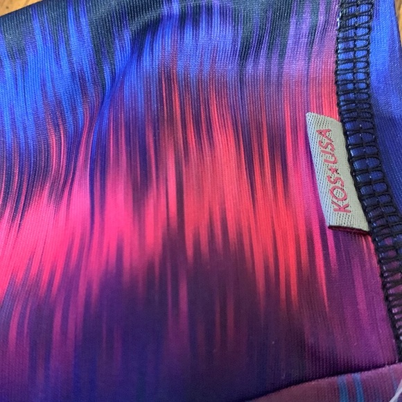 NWT KOS USA‎ Colorful Cropped Style Leggings Size Small - Picture 3 of 4